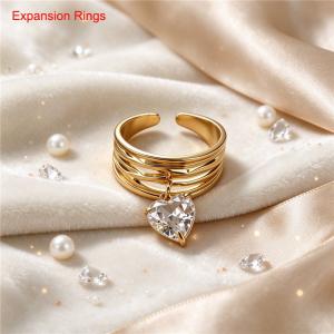 Stainless Steel Stone&Crystal Ring - KR116629-SXSJ