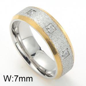 Stainless Steel Gold-plating Ring - KR15725-K