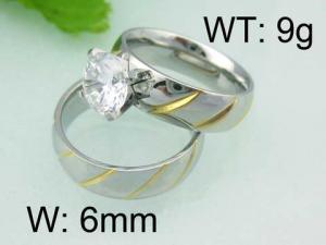 Stainless Steel Lover Ring - KR22863-WM