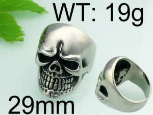 Stainless Skull Ring - KR23758-TMT