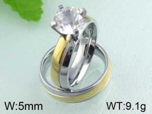 Stainless Steel Lover Ring - KR24245-WM
