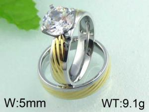 Stainless Steel Lover Ring - KR24246-WM