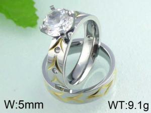 Stainless Steel Lover Ring - KR24250-WM