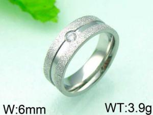 Stainless Steel Stone&Crystal Ring - KR27636-THX