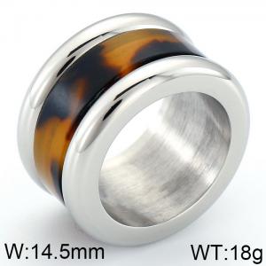 Stainless Steel Stone&Crystal Ring - KR32072-K