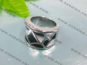 Stainless Steel Enamel Ring - KR35289-K