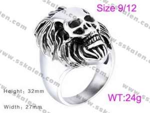 Stainless Skull Ring - KR36806-K