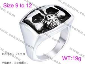 Stainless Skull Ring - KR36810-K
