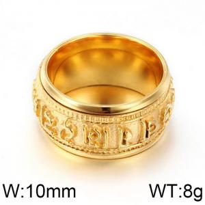 Stainless Steel Gold-plating Ring - KR39481-OT