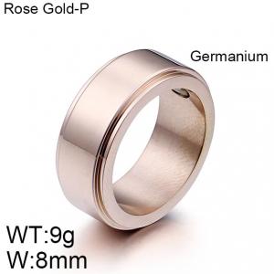 Stainless Steel Rose Gold-plating Ring - KR39934-K