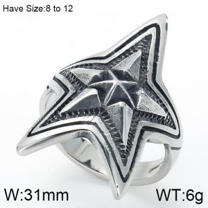 Stainless Steel Special Ring - KR44629-BD