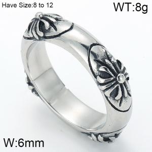 Stainless Steel Special Ring - KR44634-BD