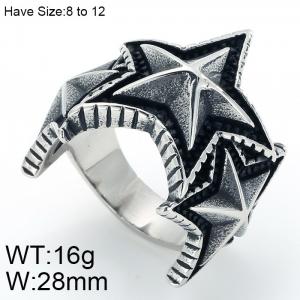Stainless Steel Special Ring - KR44712-BD