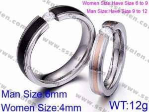 Stainless Steel Lover Ring - KR45766-K