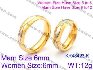 Stainless Steel Lover Ring - KR48423-K