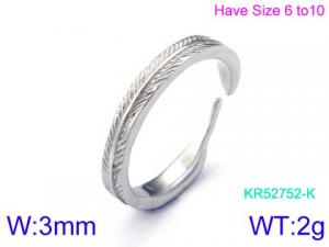 Stainless Steel Special Ring - KR52752-K