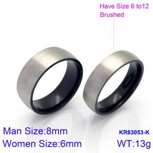 Stainless Steel Lover Ring - KR83053-K