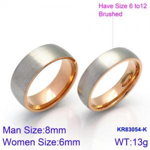 Stainless Steel Lover Ring - KR83054-K