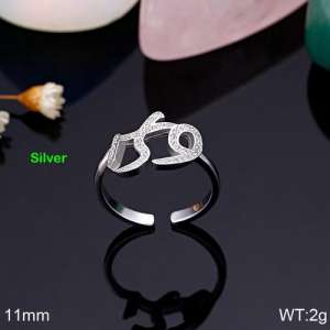 Sterling Silver Ring - KR86184-K