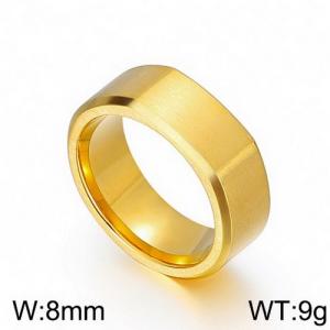 Stainless Steel Gold-plating Ring - KR89908-KFC