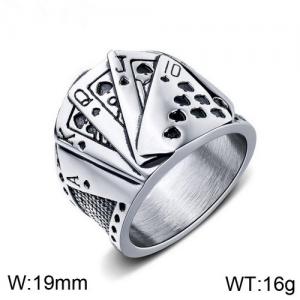 Stainless Steel Special Ring - KR91757-WGTY