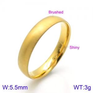 Stainless Steel Gold-plating Ring - KR91796-GC