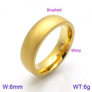 Stainless Steel Gold-plating Ring - KR91798-GC