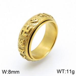 Stainless Steel Gold-plating Ring - KR91812-TBC