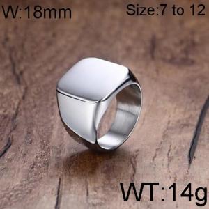 Stainless Steel Special Ring - KR91829-WGSF