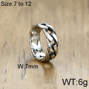 Stainless Steel Special Ring - KR91856-WGSF