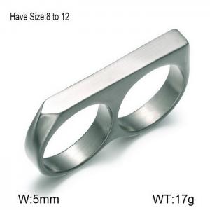 Stainless Steel Special Ring - KR92451-WGMJ