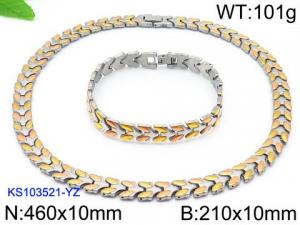 SS Jewelry Set(Most Men) - KS103521-YZ