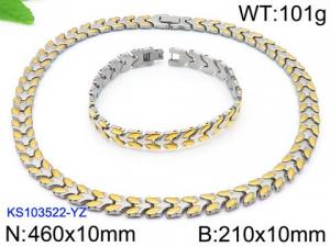 SS Jewelry Set(Most Men) - KS103522-YZ