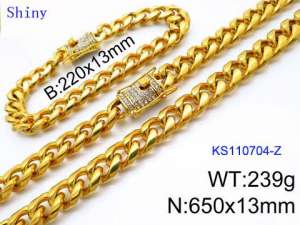 SS Jewelry Set(Most Men) - KS110704-Z