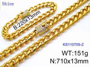 SS Jewelry Set(Most Men) - KS110705-Z