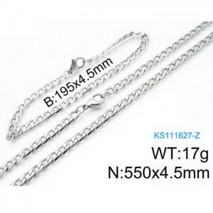 SS Jewelry Set(Most Men) - KS111627-Z