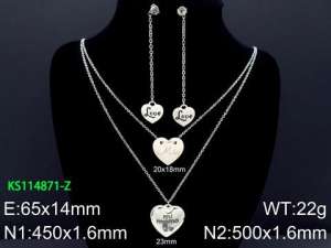 SS Jewelry Set(Most Women) - KS114871-Z