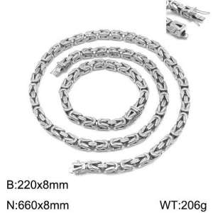 SS Jewelry Set(Most Men) - KS133343-KJX