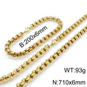 SS Jewelry Set(Most Men) - KS138430-Z