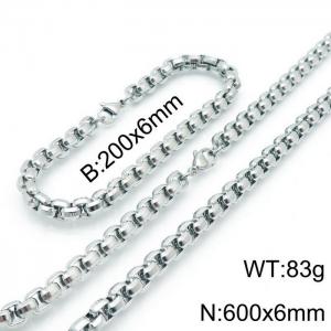 SS Jewelry Set(Most Men) - KS138435-Z