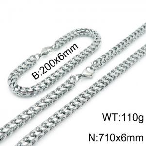 SS Jewelry Set(Most Men) - KS138465-Z