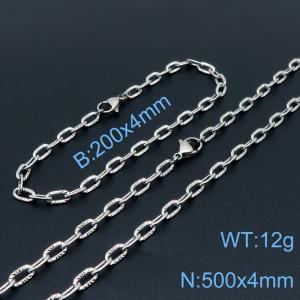 SS Jewelry Set(Most Men) - KS138489-Z