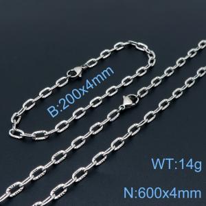 SS Jewelry Set(Most Men) - KS138491-Z