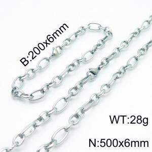 SS Jewelry Set(Most Men) - KS139996-Z
