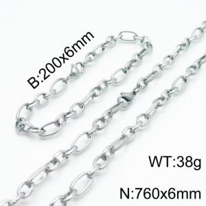 SS Jewelry Set(Most Men) - KS140001-Z