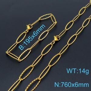 SS Jewelry Set(Most Men) - KS140246-Z