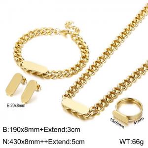SS Jewelry Set(Most Women) - KS140335-BLX