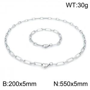 SS Jewelry Set(Most Men) - KS144006-Z