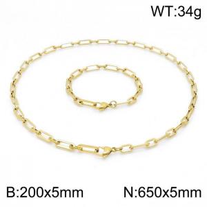 SS Jewelry Set(Most Men) - KS144015-Z