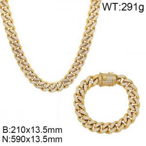 SS Jewelry Set(Most Men) - KS144088-WGMT